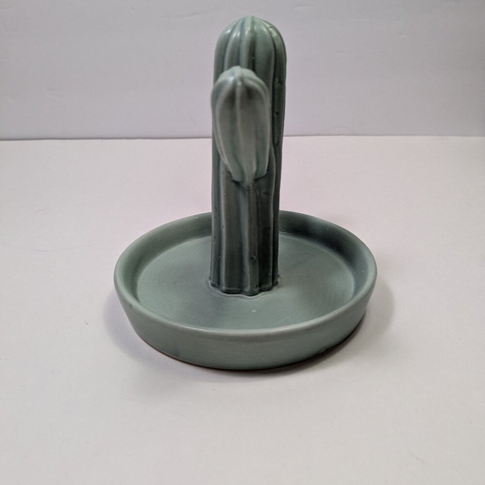 Cactus Ceramic Jewelry Dish Holder Display Green Home Decor Plant Lover Desert - Picture 4 of 12